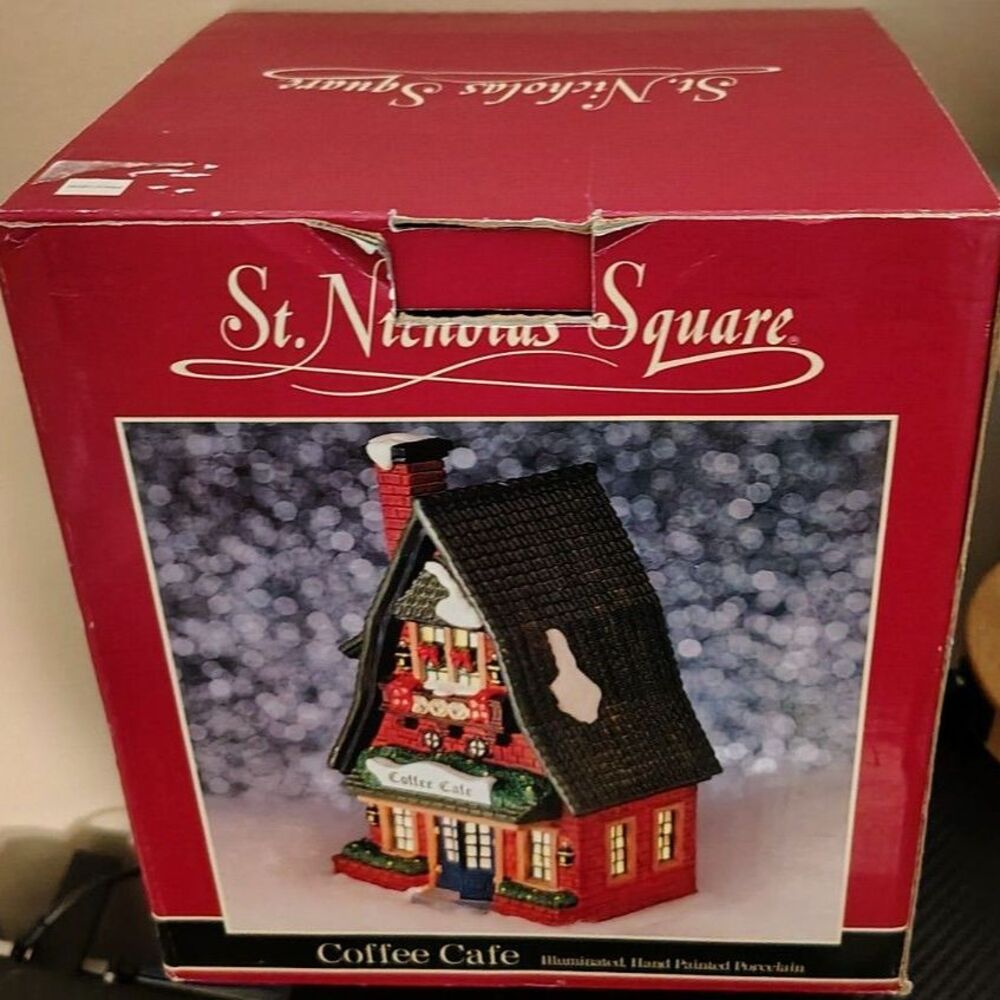 St Nicholas Square Village Collection - (1998) Coffee Cafe Christmas Village